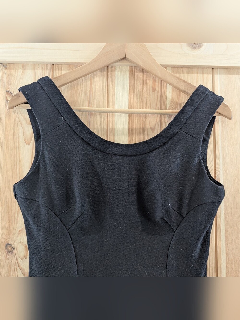 Zara Black Bodycon Dress Sleeveless Little Black Dress - Picture 3 of 8